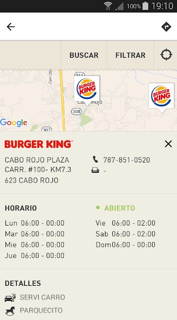Puerto Rico Burger King App Screen2