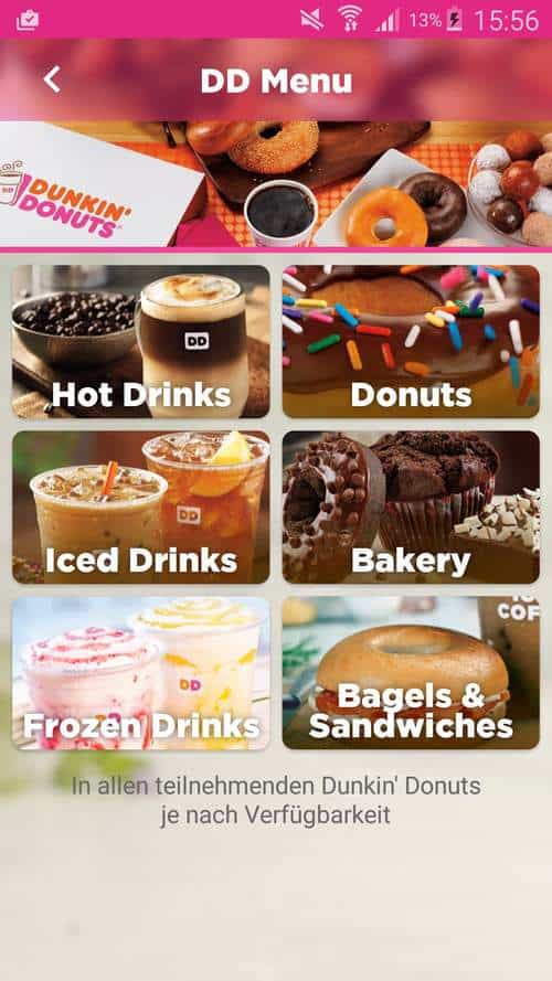 Dunkin Donuts Screen