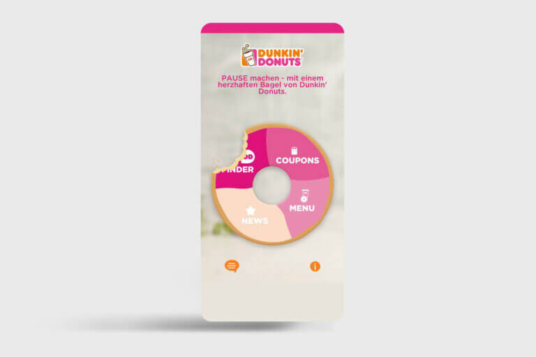 Dunkin Donuts App Referenz x-root