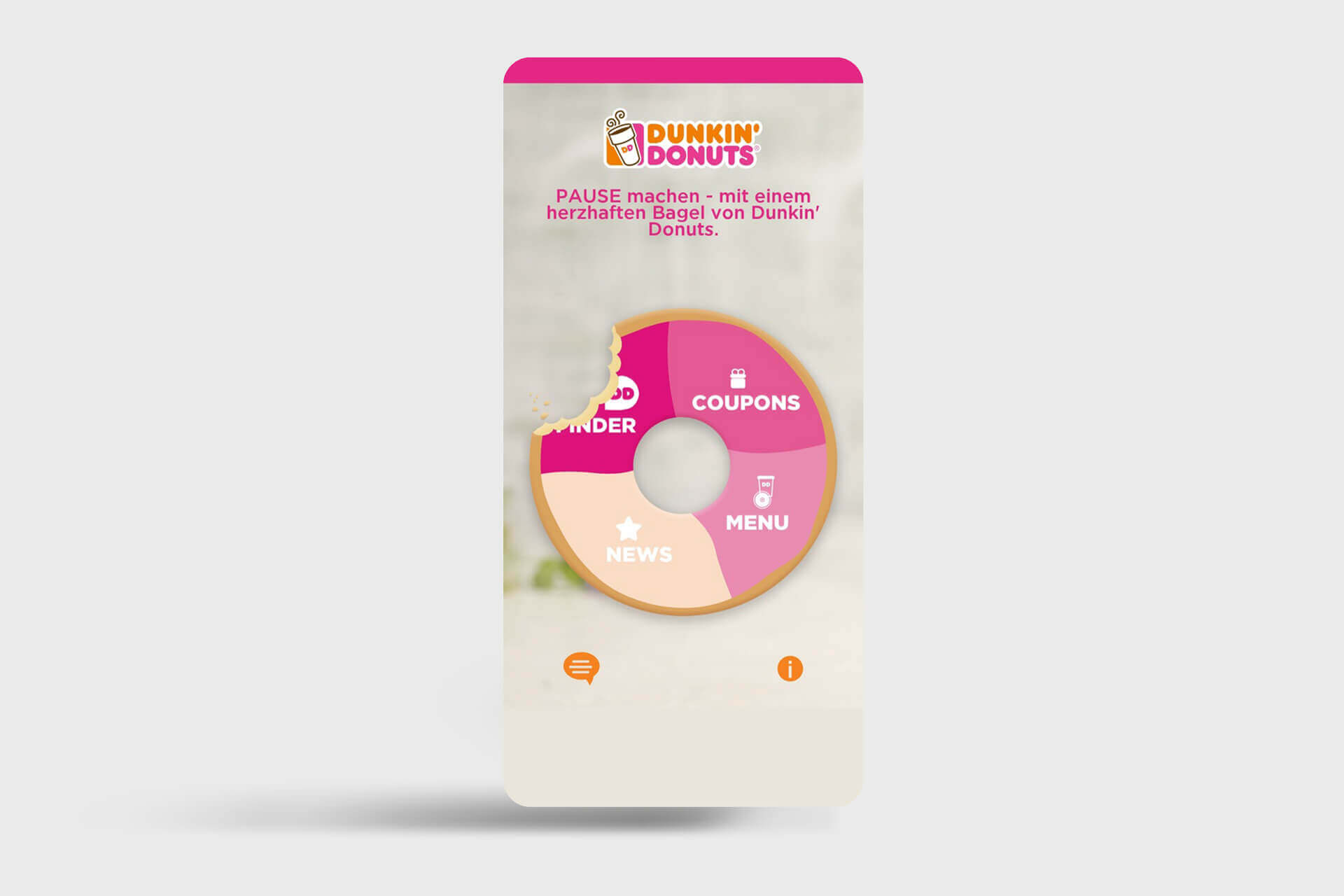 Dunkin Donuts App Referenz x-root