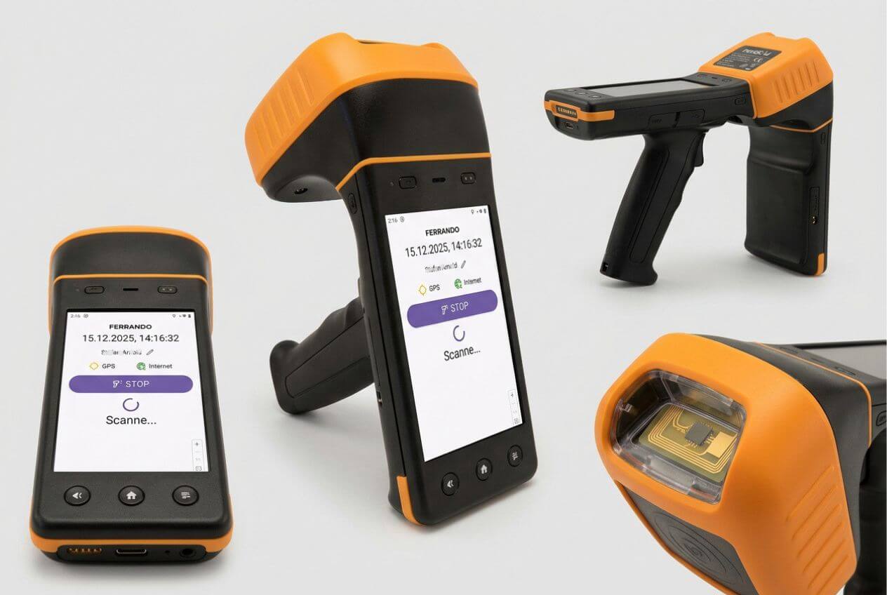 Custom Android App für RFID-Tracking von Fahrbahnplatten